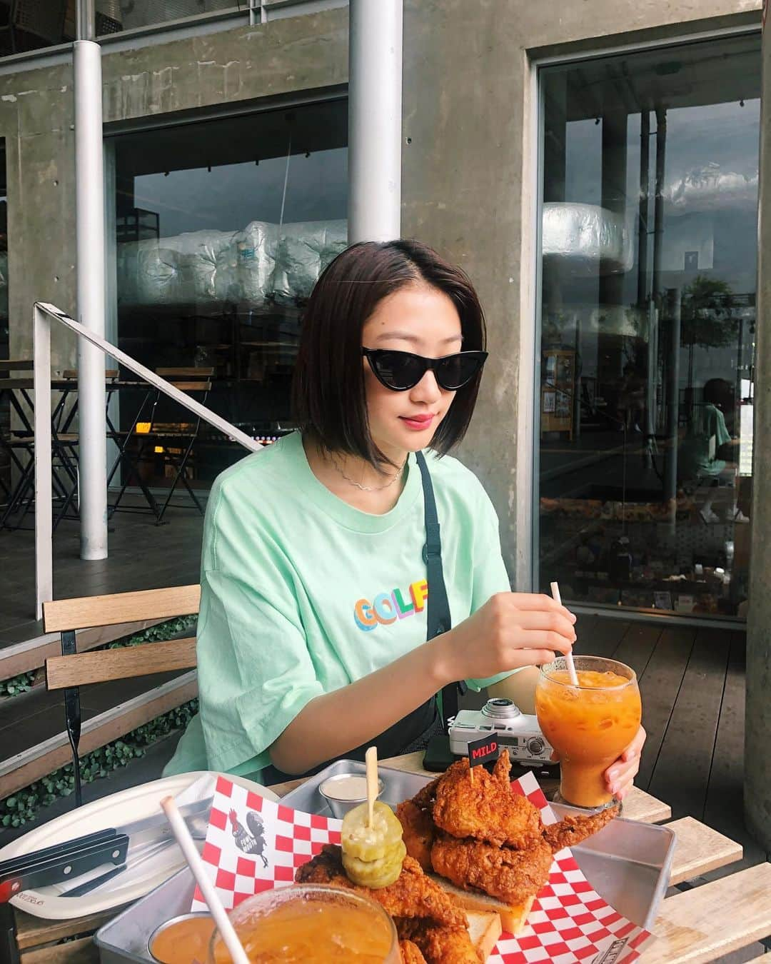 田辺かほさんのインスタグラム写真 - (田辺かほInstagram)「毎日Thai tea🇹🇭🥤❤️」9月1日 12時58分 - kaho__tanabe