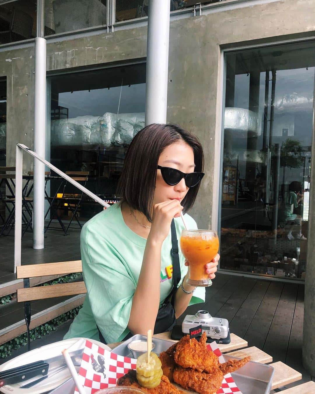 田辺かほさんのインスタグラム写真 - (田辺かほInstagram)「毎日Thai tea🇹🇭🥤❤️」9月1日 12時58分 - kaho__tanabe