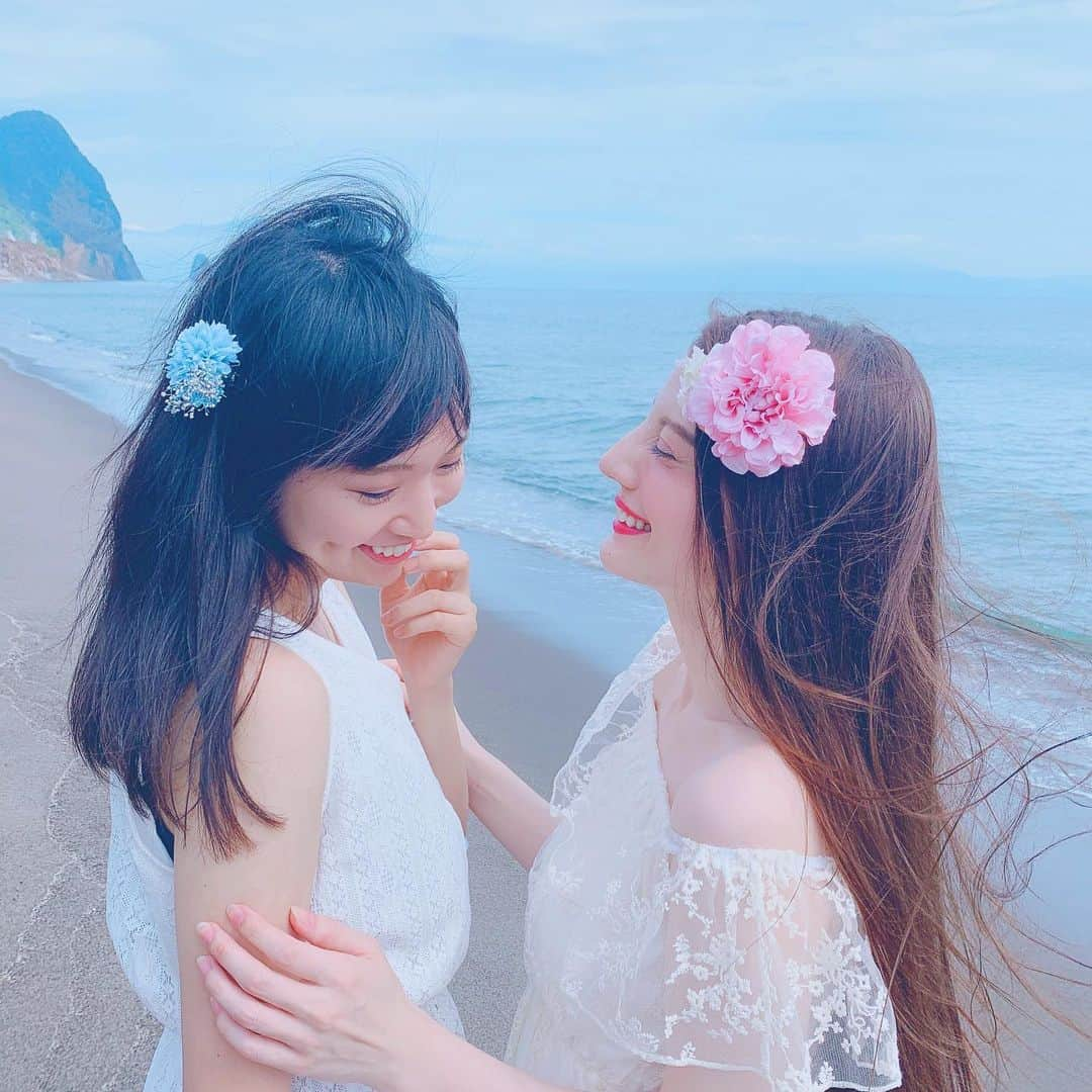 大濠ハンナさんのインスタグラム写真 - (大濠ハンナInstagram)「今年初の海🏖 やっと行けたよおお〜✨💗 鹿児島ばり楽しいいい〜🎵🎵🎵 自然にたっくさん癒された幸せ💛💚 #鹿児島の海 #nature #summer」9月1日 14時03分 - hannaoohori