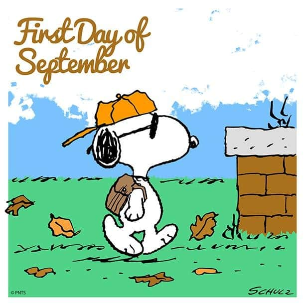 スヌーピーさんのインスタグラム写真 - (スヌーピーInstagram)「Hi, September!」9月1日 23時33分 - snoopygrams