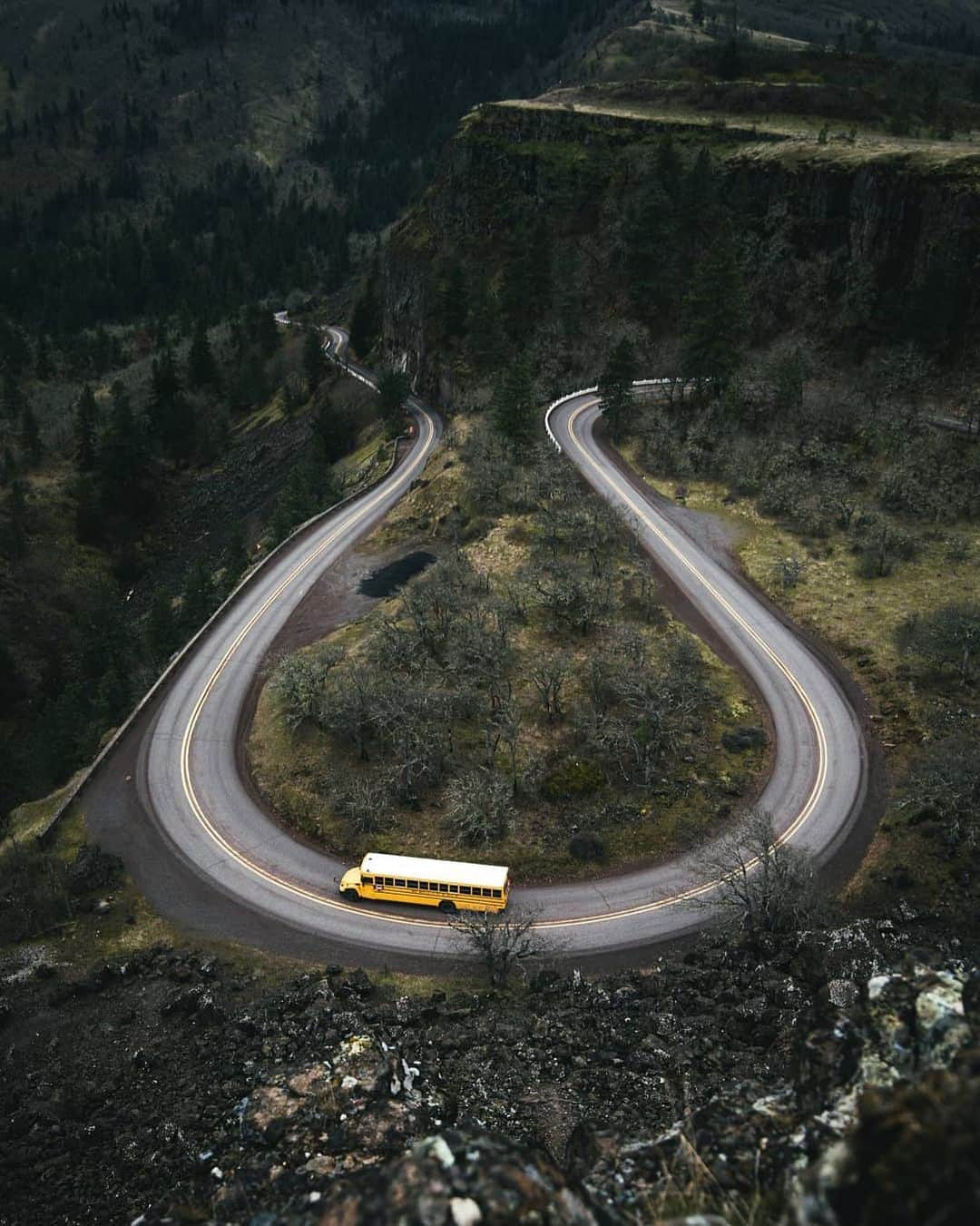 Instagramさんのインスタグラム写真 - (InstagramInstagram)「#HelloFrom the Columbia River Highway, which winds along the Oregon-Washington border. It brings you to stunning waterfalls, wonderful trails or the road back to school. 🚌🌲⁣ ⁣ Photo by @bastifbr⁣」9月2日 0時18分 - instagram