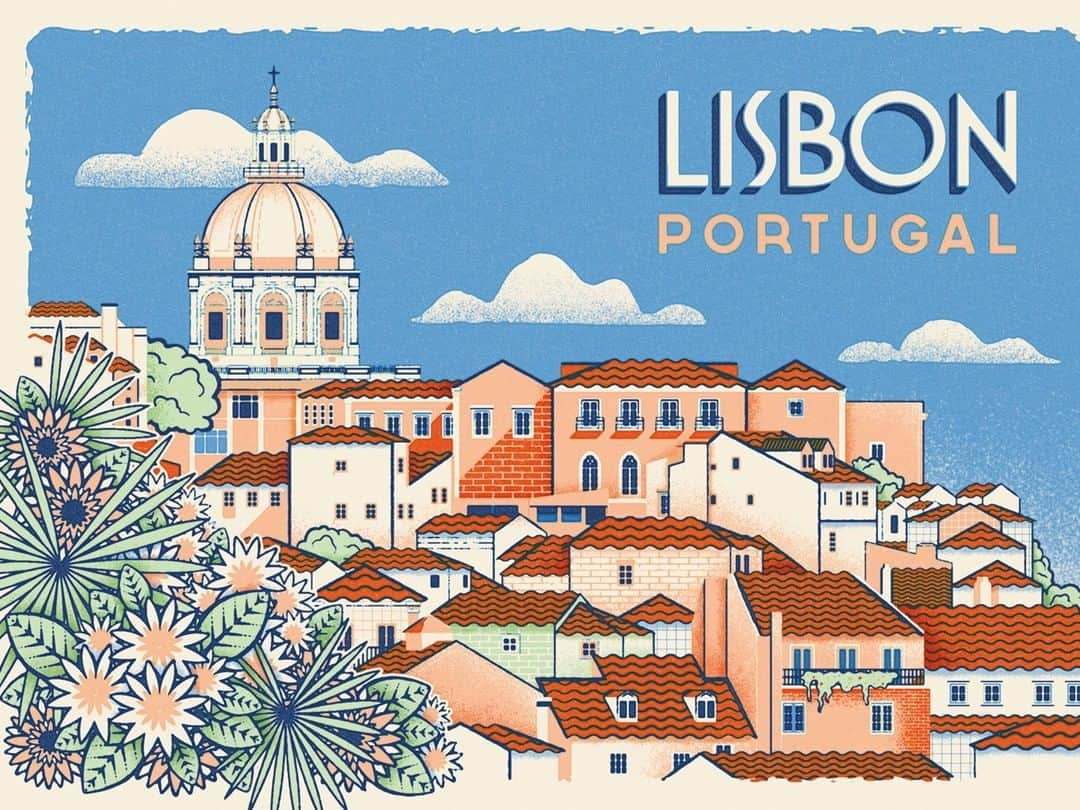 Dribbbleさんのインスタグラム写真 - (DribbbleInstagram)「Herb Lester Postcard - How To Find Old Lisbon by @tierraconnor. Click the link in our bio to see more and follow this designer on Dribbble. ⠀ ⠀ #dribbble #dribbblers #design #illustration #lettering #Lisboa」9月2日 0時23分 - dribbble