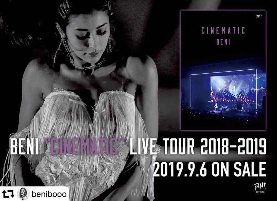 西村哲也のインスタグラム：「Styled by me  #サプライズあり〼 #repost @benibooo ・・・ Yes, coming soon🖤💜 副音声付き〜 #CINEMATICTOUR  #DVD」