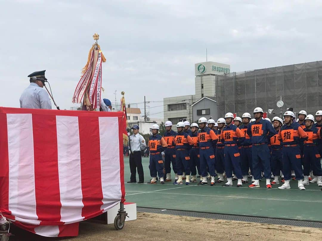 足立康史さんのインスタグラム写真 - (足立康史Instagram)「今日は朝から大東市の消防学校へ。第６３回大阪府消防大会が開催され、能勢町消防団が小型ポンプ操法の部に豊能地区代表として出場しました。皆さま、有難うございます！」9月1日 16時31分 - adachiyasushi