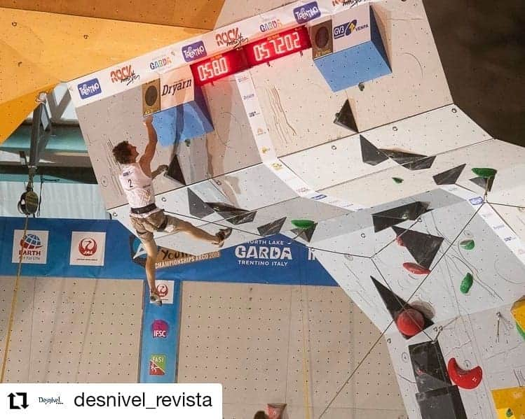 アダム・オンドラさんのインスタグラム写真 - (アダム・オンドラInstagram)「Rock Master in @gardatrentino has been the oldest climbing competititon that still keeps going on. This year, apart from packed Youth World Championship, there was discipline "Duel" for invited climbers. Speed climbing on 7c+ route. It was incredibly refreshing after incredibly stressful WCH Hachioji, to just enjoy the comp without any pressure. The final round against @jakob.schubert was EPIC, and I was one second too slow to beat him. Third place goes to @janhojer. Repost of @revistaescalar @gardatrentino」9月1日 16時59分 - adam.ondra