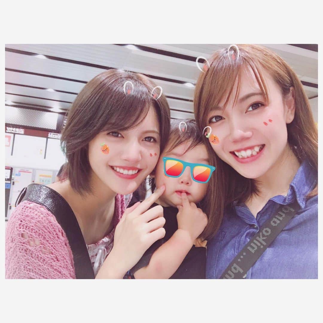 美沙玲奈のインスタグラム：「👼🍼💚 喧嘩するほど仲がいいって私達の事だよね？/// これからも末永く♥ 鬼可愛すぎるのでお顔は隠します🐾」