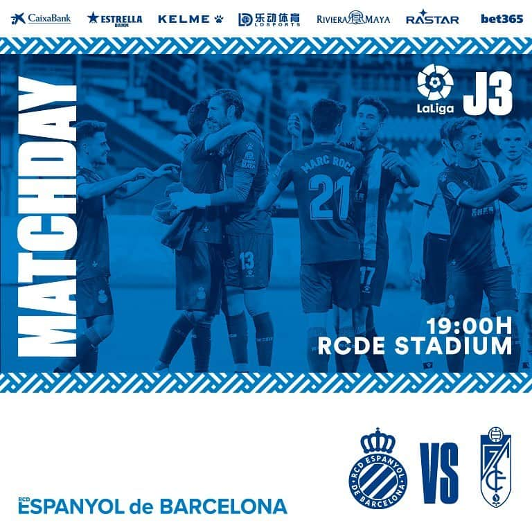 RCDエスパニョールさんのインスタグラム写真 - (RCDエスパニョールInstagram)「‪🔥 MATCHDAY‬ ‪⚽️ RCD Espanyol de Barcelona 🆚 Granada CF‬ ‪🕖 19h‬ ‪🏟 RCDE Stadium‬ ‪🏆 J3 @LaLiga‬ ‪💪💪 Endavant, periques i pericos!‬ ‪⚪️🔵 ¡A por todas! - ‪#EspècieEnExpansió | #RCDE | #Volem | #EspanyoldeBarcelona | #EspanyolGranada‬」9月1日 17時10分 - rcdespanyol