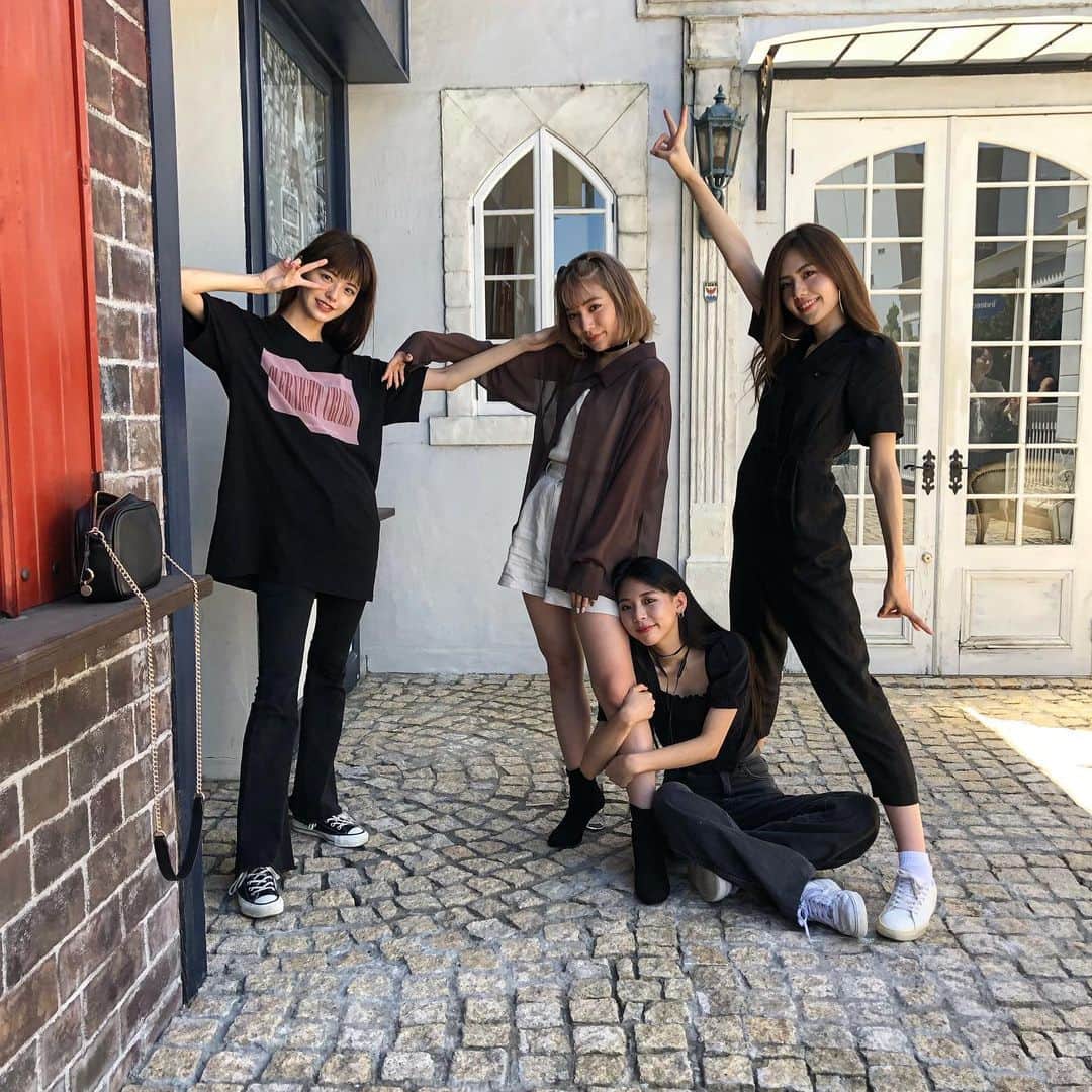 浪花ほのかのインスタグラム：「、 、 、  間にあいりちゃん(´◠ω◠`)」