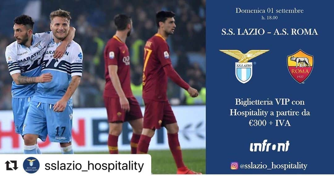 SSラツィオさんのインスタグラム写真 - (SSラツィオInstagram)「Si comincia alla grande la stagione 2019/2020 allo stadio Olimpico con il derby della Capitale! La @official_sslazio vi aspetta nelle esclusive aree hospitality con l’alta cucina di @mercerie_restaurant e  @mercerie_catering #cmoneagles #noilamiamoeperleicombattiamo」9月1日 19時11分 - official_sslazio