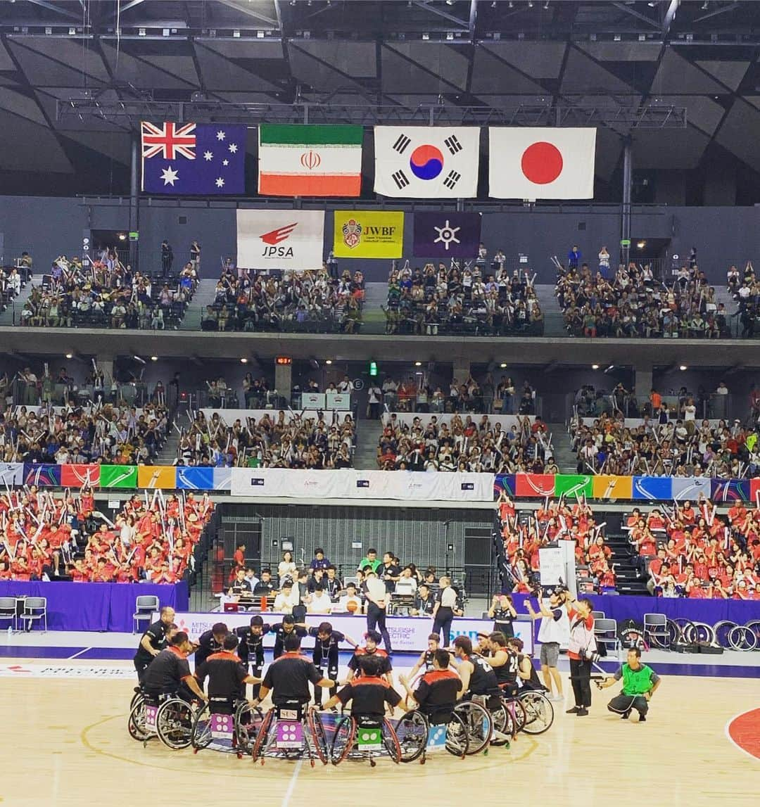 田中ウルヴェ京さんのインスタグラム写真 - (田中ウルヴェ京Instagram)「今晩は武蔵野の森スポーツプラザでの車いすバスケ国際試合からのMr.サンデーだったので。ふー、目が疲れてました。😅 いろんな競技がプレ五輪プレパラで行われています。 選手一人一人にいろんな想いがあります。 これから一年、まだまだここで進化していかないといけないです。 #車いすバスケットボール #三菱電機ワールドチャレンジカップ  Japan men’s wheelchair basketball team finished the third place at Mitsubishi World Challenge Cup 2019.  After the competition, I had a Sunday night news show.」9月2日 1時15分 - miyako.tanaka.oulevey