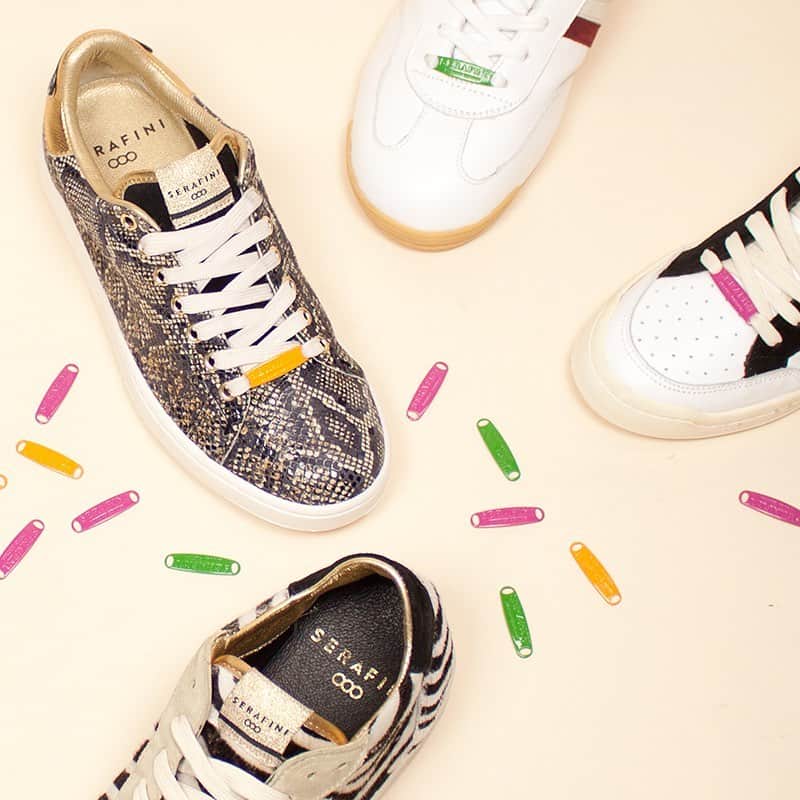 のインスタグラム：「Color up your laces with the exclusive Serafini plates! Take a look at our webshop ⚡️⚡️⚡️ #Serafinishoes」