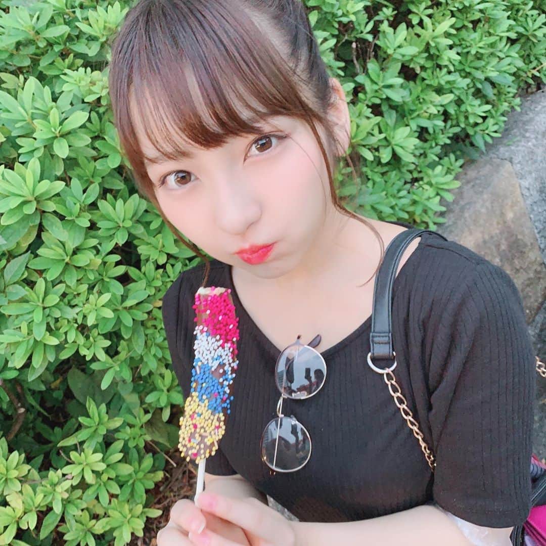 十味さんのインスタグラム写真 - (十味Instagram)「チョコバナナもぐもぐ🥰 #夏祭り #両国 #チョコバナナ #十味」9月1日 20 ...