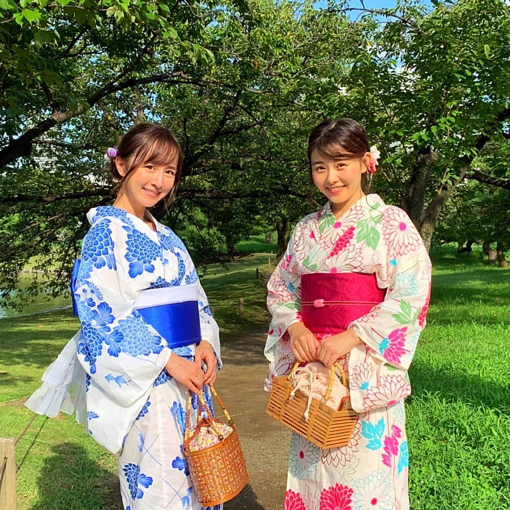 山川恵里佳さんのインスタグラム写真 - (山川恵里佳Instagram)「・ ・ 浜離宮好きのひーひゃんに案内してもらったよ😊綺麗な景色と可愛いひーひゃんに癒された💗 ・ ・ @ob_kimono  @ikebana.hobby  #浜離宮恩賜庭園#美しい景色#美しい風景#浴衣#和装#日本#japan#japanculture#nature#green#beautifulworld#自然#癒し#癒しスポット#instagood#instafashion#world#残暑#todayful#todaystyle#japan_vacations#pond#日本庭園#japanesgarden#kimonostyle ・ ・ 突然現れたカメラマン…おおしまさん♡」9月1日 20時26分 - erika_3_official