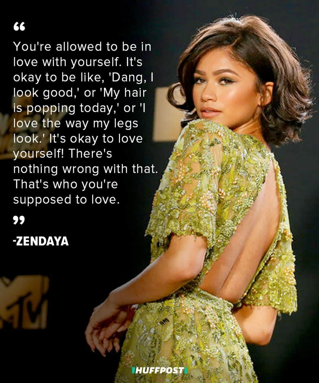 Huffington Postさんのインスタグラム写真 - (Huffington PostInstagram)「Happy birthday, Zendaya! 💯 ✨ We love this message so much. 📣 // 📸: Getty Images」9月1日 21時50分 - huffpost