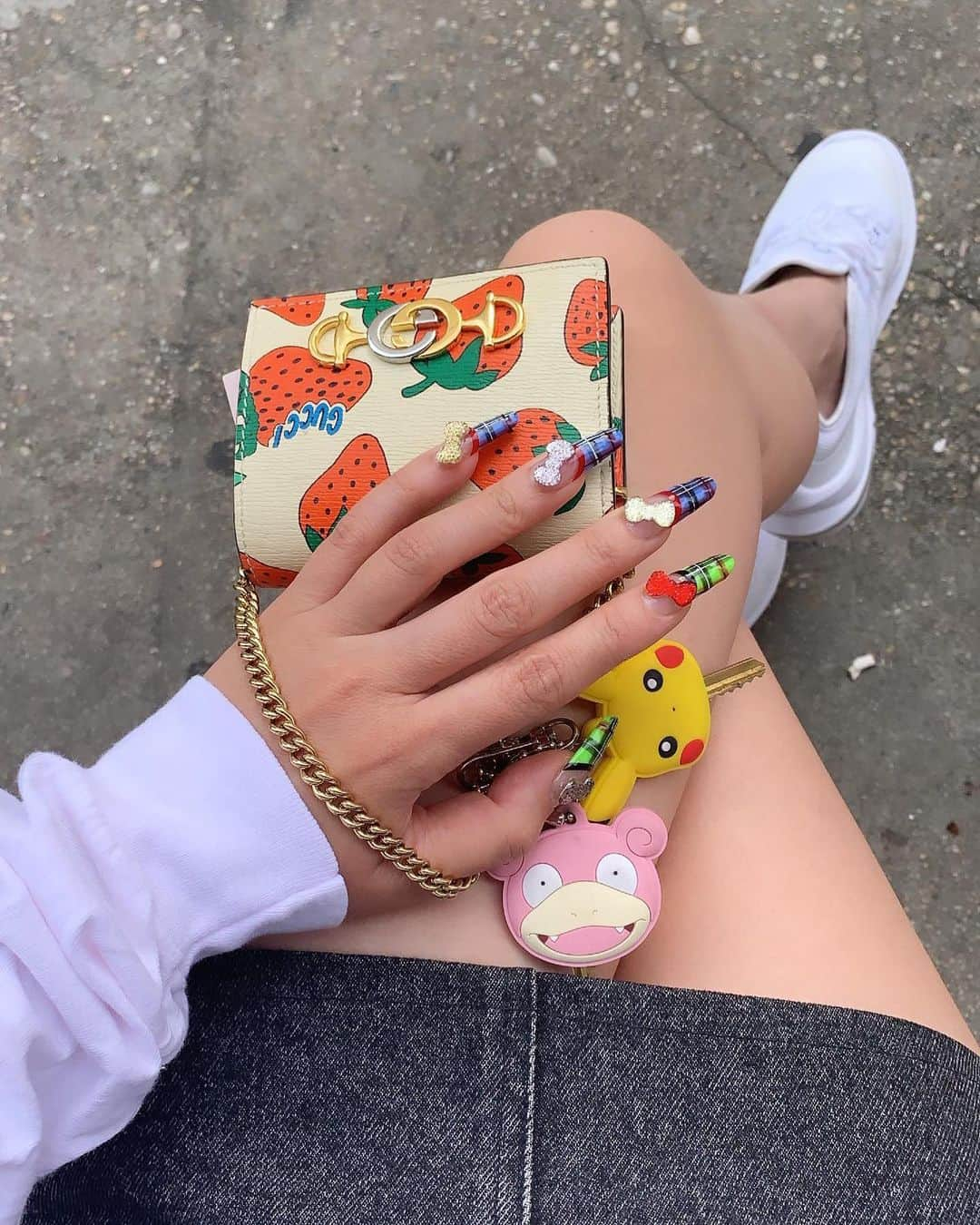 Mei Kawajiriさんのインスタグラム写真 - (Mei KawajiriInstagram)「I L♡VE my PIKACHU keys 🔑 💕 #nailsbymei」9月1日 22時26分 - nailsbymei