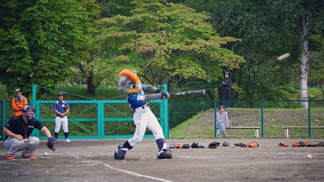 北海道日本ハムファイターズ フレップさんのインスタグラム写真 - (北海道日本ハムファイターズ フレップInstagram)「. 🦊 ヤッホー！ 今回はこのメンバーで新得町にスポーツキャラバンに行ってきました…🐻!⁉︎ 野球はもちろん、今回はラグビーやバスケも町のみんなと一緒に体験したんだよー⚾️🏉🏀 新得町のみんなは大人も子供も元気で好奇心旺盛だし、チャレンジ精神も凄い🌟 また一緒にスポーツしたいな‼︎ . 🐿 行ってきました新得町！ フロアカーリングを体験させてもらったり、美味しいお蕎麦をお腹いーっぱい食べたよ😋 おともだちもたくさんできました🎀 (代筆ぽりぃ) . 🐻 新得町…調べてみたら2010年の9月に212ロケで行ったから、9年振りの訪問になるかな。 ベアマウンテンとかも、ロケで行ったの思い出した！ 釧路・帯広遠征からノンストップだったんでハードだったけど、美味しいそばいっぱい食べたし大丈夫👍 やっぱみんなで行くキャラバンは楽しいね😊熊違いされたけど…（苦笑） キャラバンの様子は、僕のブログでも紹介させていただきまーす！ by B☆B . #lovefighters #飛び出せ新時代 #ファイターズスポーツキャラバン #新得名物 #新得そば #サホロリゾート #ベアマウンテン #ひぐまの迫力がすごい #フロアカーリング #みんなもやってみてねー #フレップ  #ポリーポラリス #BB212 #FIGHTERSGIRL #立石尚行 #市川卓 #森本稀哲 #レバンガ北海道 #北海道バーバリアンズ」9月1日 22時53分 - frep_the_fox