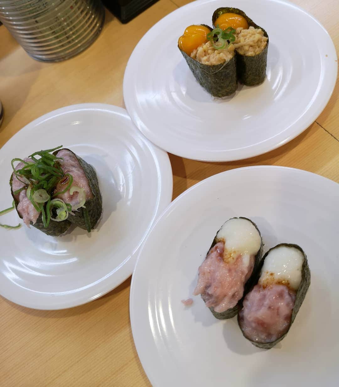 なだぎ武さんのインスタグラム写真 - (なだぎ武Instagram)「寿司が食べたくて...夏 2019  #かっぱ寿司🍣🍵 #全部軍艦巻き」9月1日 23時00分 - nadagigigi