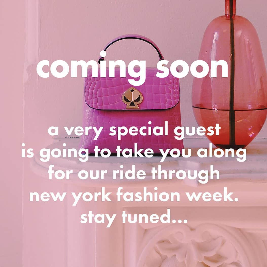 ケイト・スペードさんのインスタグラム写真 - (ケイト・スペードInstagram)「guess who…  p.s. save the date for our spring 2020 show on saturday, september 7th! #nyfw #katespade #loveinspades」9月1日 23時08分 - katespadeny