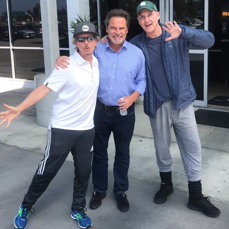 デヴィッド・スペードのインスタグラム：「Great show w 2 favorites.  @dennismiller and @macdonald_norm. ( leg warmers sold separately). PS Norm will be on @lightsout out in two weeks」