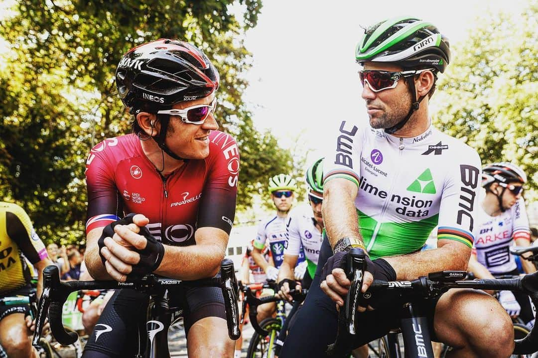 マーク・カヴェンディッシュさんのインスタグラム写真 - (マーク・カヴェンディッシュInstagram)「There’s never a conversation between @geraintthomas86 and I without asking how each other is in an over-exaggerated Welsh accent, and a “Do you remember that time when....?” story. 🏴󠁧󠁢󠁷󠁬󠁳󠁿 🇮🇲 👊」9月2日 3時04分 - markcavendish