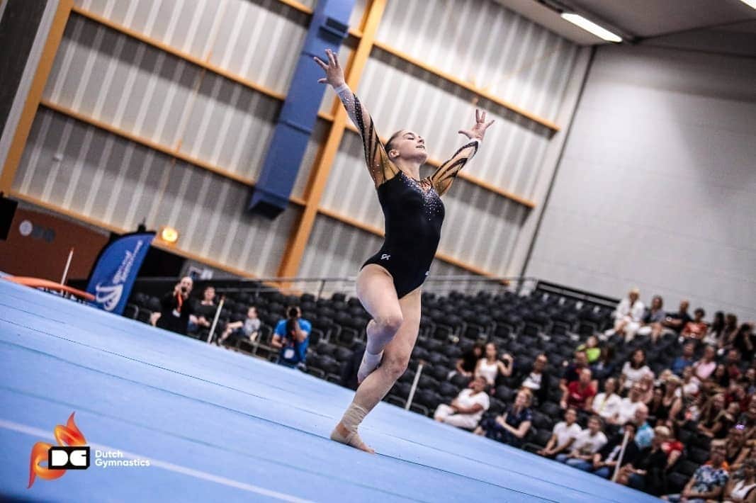 のインスタグラム：「First worlds trials ✅ 🔥 • • • #dutchgymnastics #worldchampionships #stuttgart2019 #thetrials #heerenveen #TeamNL」