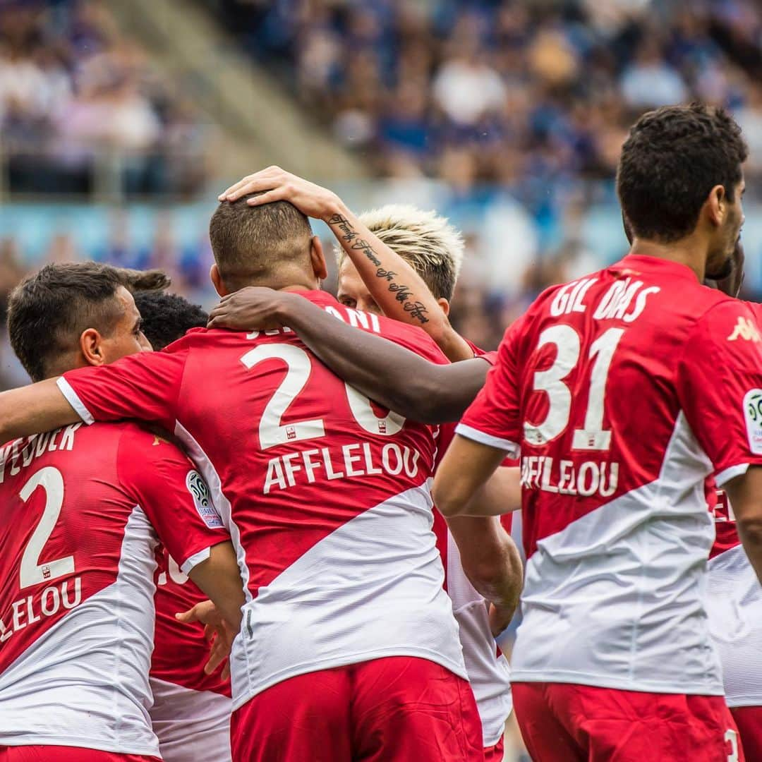 ASモナコさんのインスタグラム写真 - (ASモナコInstagram)「🔚 Match nul 2-2 entre l’AS Monaco 🇲🇨 et Strasbourg. @islamslimani09 est le double buteur 🔴⚪️ 👏」9月2日 3時43分 - asmonaco