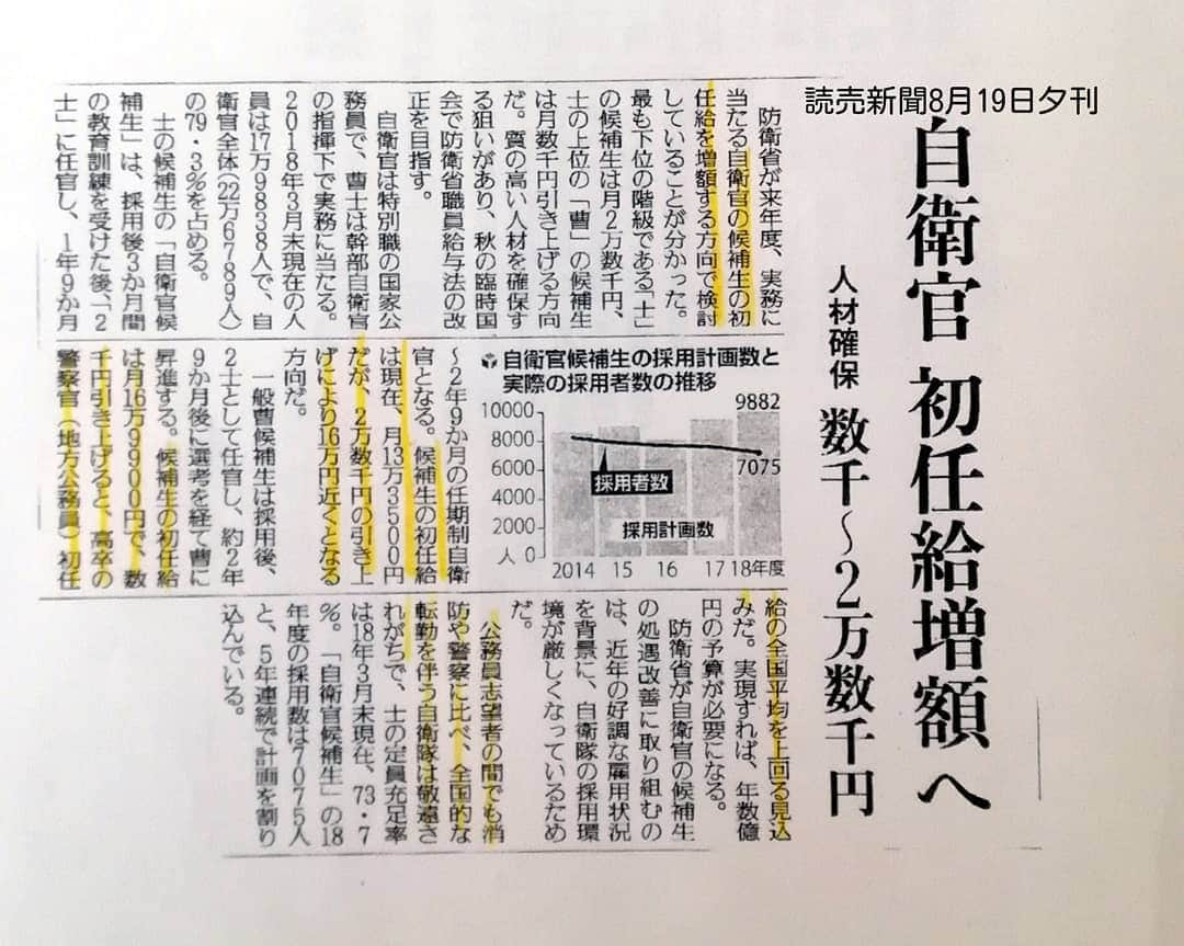 鈴木貴子さんのインスタグラム写真 - (鈴木貴子Instagram)「政務官になる前から、 「自衛官への感謝と敬意は形でお示しする」と常に申し上げてきました。  決意と約束、すこしずつ果たすことができてきました。  その１つがこちら。 他にも募集業務に奔走する広報官への手当て拡充なども。 この夏はエアコンの運用時間の見直し。 洗濯機などの整備などなど。  地味でちっぽけにきこえるかもしれませんが、 裏をかえせば、そんなことにも無理や負担を強いていたのです。  僻地勤務や緊急参集要員としての待機義務、 災害派遣はもとより有事の際の第一線を担う自衛官です。  自信と誇り、そして安心安全。  処遇や生活・職場環境の改善、引き続き取り組みます。」9月2日 10時34分 - _takako.suzuki_