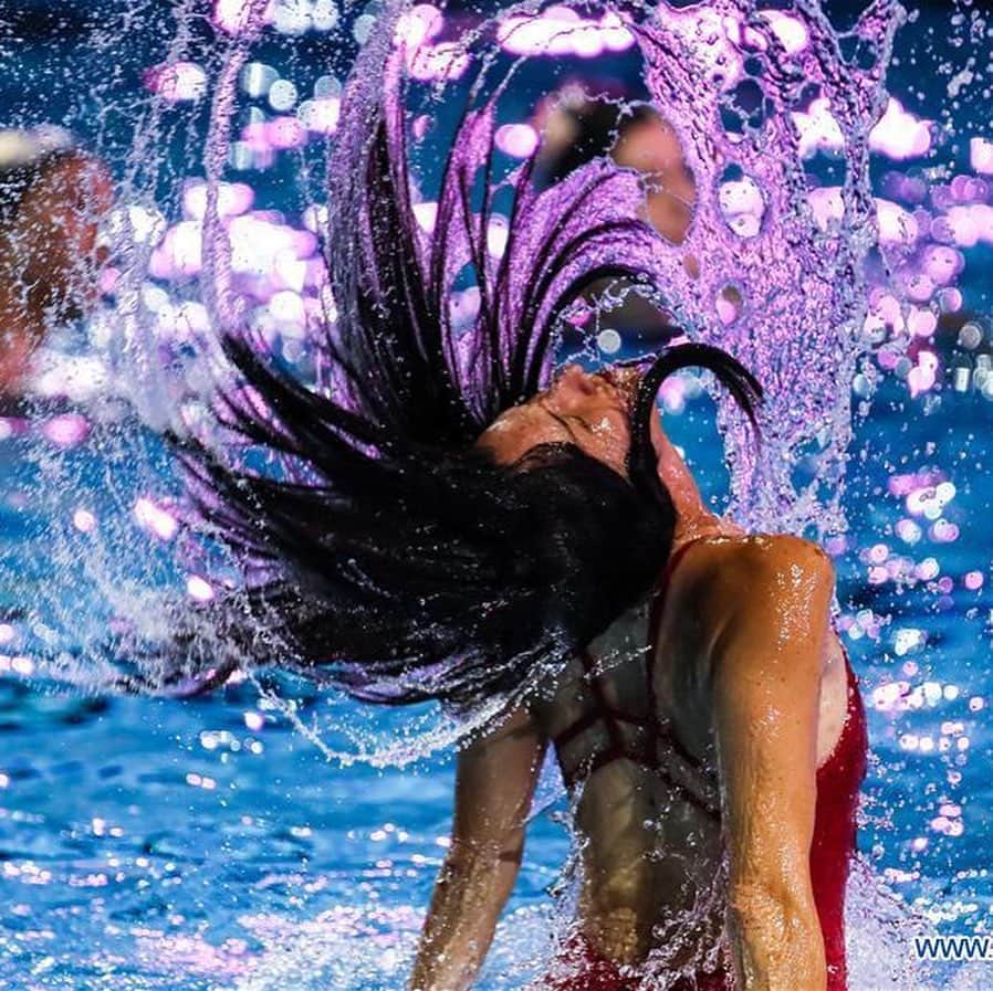 アンドレア・フエンテスのインスタグラム：「At the gala in the past @gwangju.2019.official ! @fina1908 #breakthelabels @usasynchront @usasynchro」