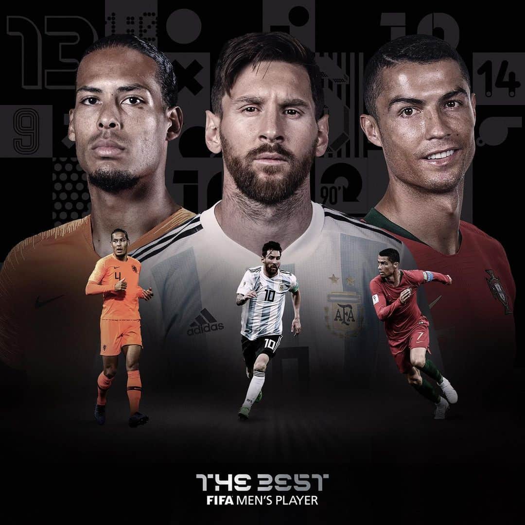 FIFAワールドカップさんのインスタグラム写真 - (FIFAワールドカップInstagram)「The Finalists for #TheBest FIFA Men’s Player Award are: . 🇵🇹 Cristiano 🇦🇷 Messi 🇳🇱 Virgil Van Dijk . 👑 Who will be named #TheBest?」9月2日 19時39分 - fifaworldcup
