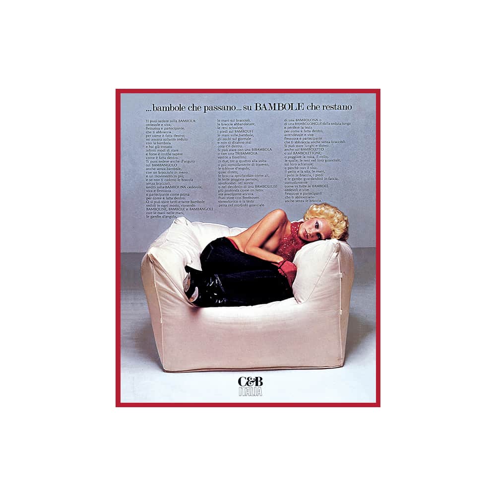 B&B Italiaさんのインスタグラム写真 - (B&B ItaliaInstagram)「In 1972, Enrico Trabacchi and Oliviero Toscani shocked the world portraying Donna Jordan on “Le Bambole”. . #bebitalia #mariobellini #furnituredesign」9月2日 18時18分 - bebitalia