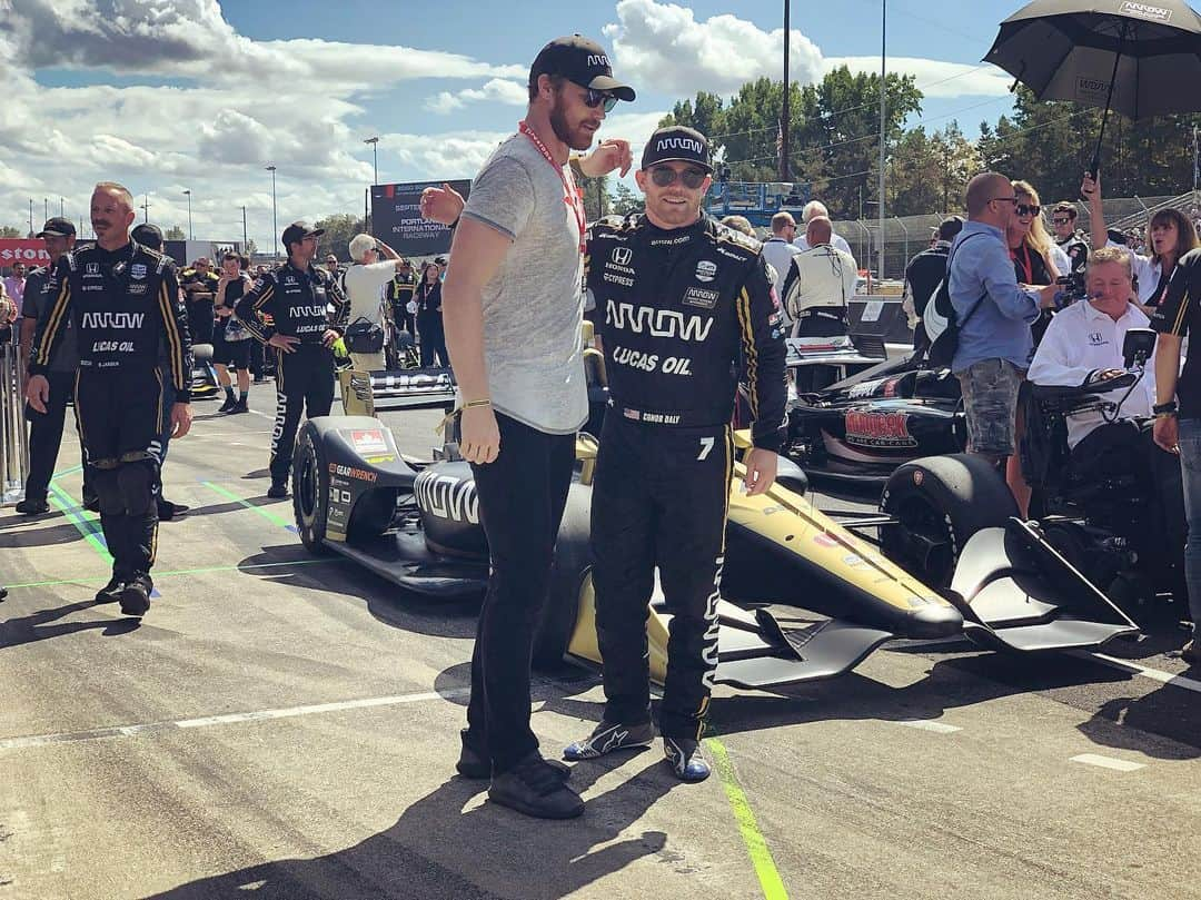 デレック・テラーさんのインスタグラム写真 - (デレック・テラーInstagram)「My first Indycar experience was amazing. Getting to come and support my friend and fellow T1D @conordaly22 was the coolest! Unfortunately both team cars for @arrowelectronics got taken out in a crash the first lap of the race. The team had a great car, and Conor was ready for today. Bummer about the outcome, but getting an inside look at this sport made me a fan for life. Good luck at the next race buddy! #dexcom #portlandgp」9月2日 10時59分 - derektheler