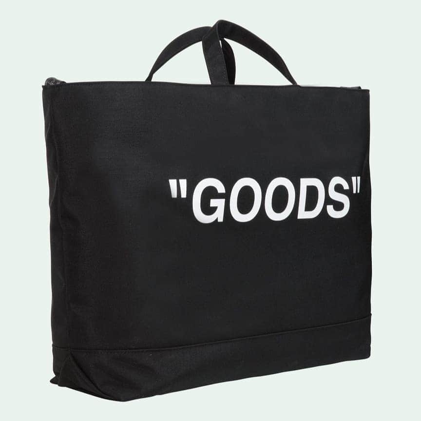 OFF-WHITE C/O VIRGIL ABLOHさんのインスタグラム写真 - (OFF-WHITE C/O VIRGIL ABLOHInstagram)「Off-White™ fw19 "GOODS" quote tote bag. available online」9月2日 11時00分 - off____white