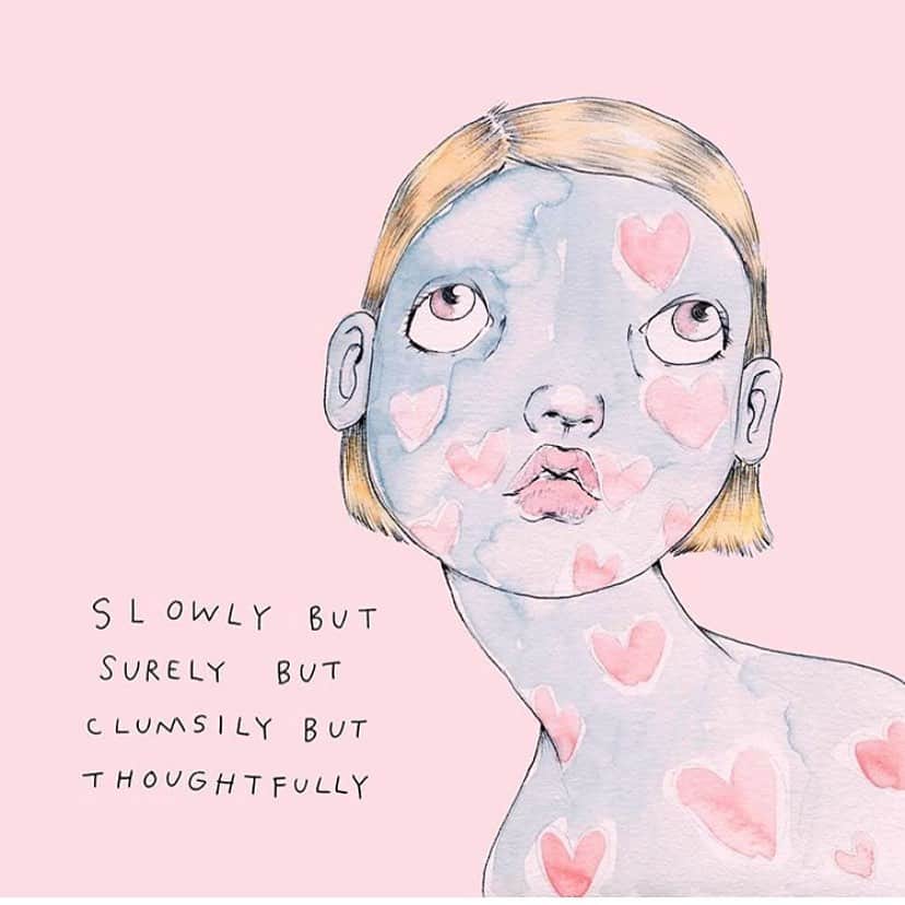 ペイトン・リストのインスタグラム：「i love this account... they sum up all of the mixed feelings/thoughts running through an anxious mind in a very aesthetically pleasing/comforting way」