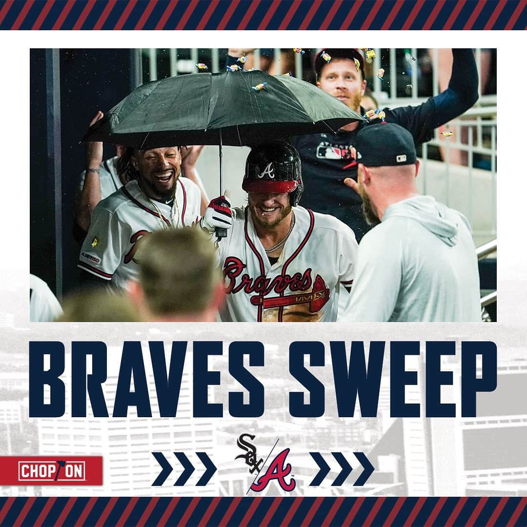 アトランタ・ブレーブスさんのインスタグラム写真 - (アトランタ・ブレーブスInstagram)「Raise your hand if you’re having fun! #ChopOn」9月2日 11時03分 - braves