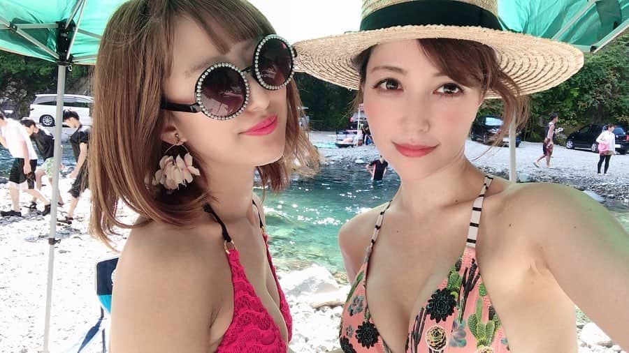 のインスタグラム：「川BBQ❤️ #時差スタグラム  #beach #beautiful #bbq #sea #川 #ビーチ #girls #awesome #lifeisbeautiful #bikini #nature #mountains #photooftheday #バーベキュー #outdoors #amazing #水着 #海 #picoftheday #river #waves #light #beachlife #Japan #sunshine #神奈川 #写真 #グランピング」