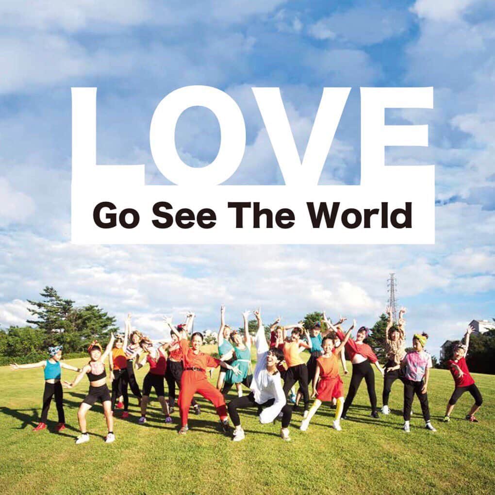 LOVEのインスタグラム：「ジャケット公開！  9/9 リリース #GoSeeTheWorld  MVもご機嫌に再生中！ https://youtu.be/eysQCdhR-XA」