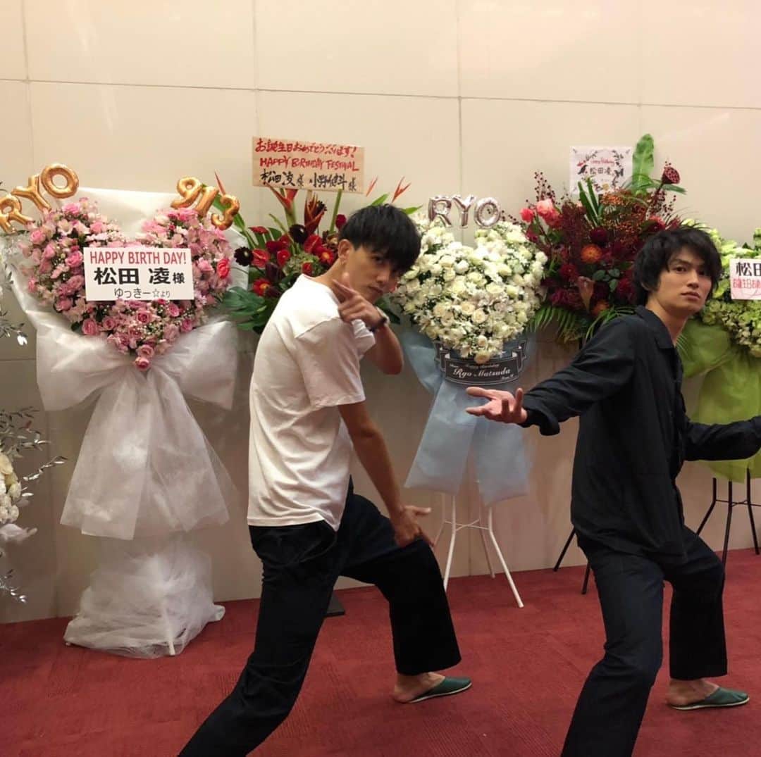 小野健斗さんのインスタグラム写真 - (小野健斗Instagram)「花と凌と私🥺 みんな本当にありがとう！  まだまだ写真あるでー！」9月2日 15時06分 - kento_ono