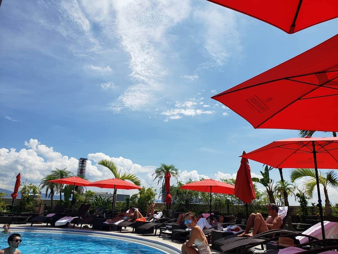藤岡幸夫のインスタグラム：「今日は久しぶりのつかの間のオフ。夏をあきらめられずホテルのプールへ…昔のボクだったら、隣でワイン片手に「夏が終わっちゃうね…」と嘆く彼女に「終わらないさ、オレ達は一年中夏休みなんだぜ！べいべー」と相変わらず救いようもないアホになれてたのに…それが今ではあーた、水着の女性より読書だなんて！ とことん誘惑に弱いオレはどこへいってしまったのか…  それにしても片山杜秀さんの本は好きでよく読むが、その博識と音楽に対する見識には驚愕。 １１月の東京シティフィル定期で取り上げる伊福部昭「サロメ」についての文章も非常に興味深い。  この演奏会は U20 1000円 U30 2000円 ‼️ 若者にも聴いて欲しい‼️」
