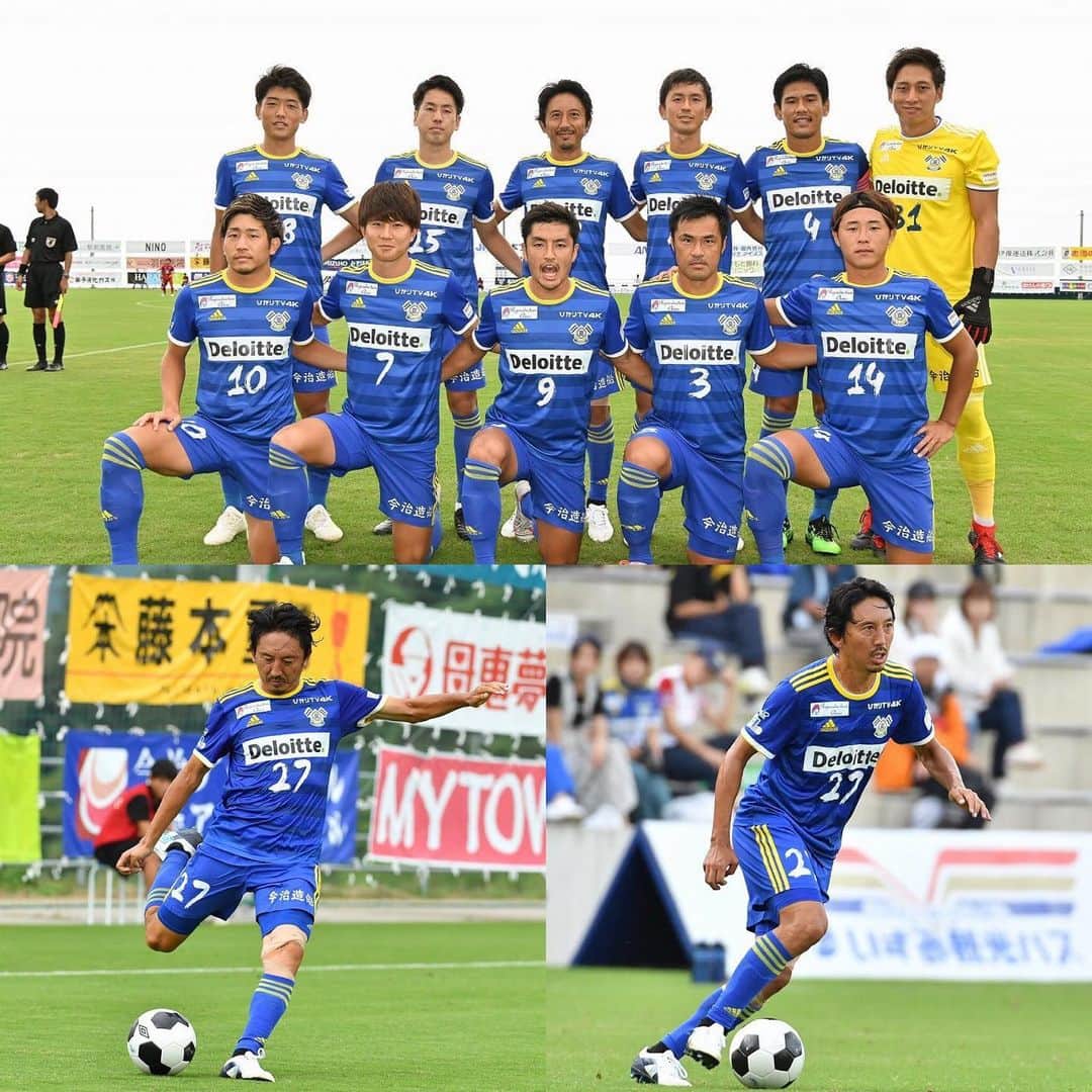 橋本英郎のインスタグラム：「ヴェルスパ大分とのホームゲーム。  引き分けでした。  勝つチャンスがある展開でしたが、自分達からそのチャンスを手放してしまったゲーム。  自身も最後のゴール前やラストパスの精度でミスが多かった。  動けるって事はようやくベースになりつつあるからこそ、次はしっかりしたプレーの精度を出していかないといけない。  今週末も再びホームゲーム。  みんなで喜びたいなぁ。  喜ぼう！  #fc今治  #ヴェルスパ大分  #橋本英郎  #プレー精度  #前節から  #課題  #夢スタに歓喜を」