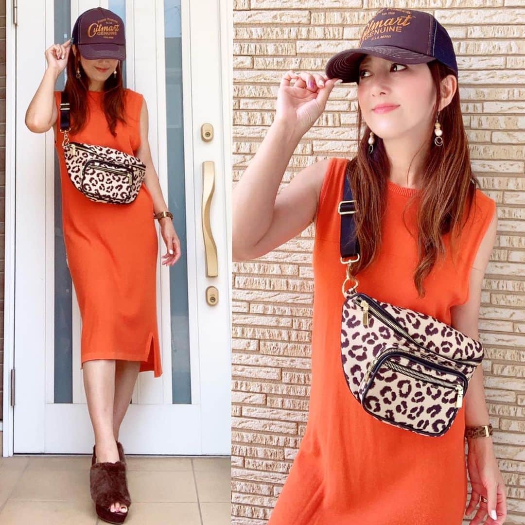 のインスタグラム：「🧡🧡🧡 ・ 9月に入ったから小物を秋仕様に チェンジ🍂🍁🌾🍄 ・ キャップ🧢もE～感じの見つけたから GETしたよ✊🏾💖 @culture_mart_headwear ✔ キャップにはちょっと拘りがあって この🧢は深さも鍔の形もドンピシャ🙌✨ ・ ツバって（鍔）←こう書くんだ🤔 この秋はブラウンにハマる予定だから ブラウンにしたの🌰 ・ お値段もリーズナブルだから 他の色も揃えたくなる～🎶🎶 ・ ・ ファーサンダルも始めたよ～🐆💕 ・ ・ ・ ・ ・ #fashion#coordinate#cap#🧢 #キャップ#キャップ女子 #キャップコーデ #帽子 #コーデ#ファッション#きれいめコーデ#シンプルコーデ#プチプラコーデ#きれいめカジュアル#カジュアルコーデ#大人カジュアル#カジュアル#秋コーデ#今日のコーデ#今日の服#休日コーデ#ワンピース#ワンピースコーデ #大人可愛い#大人女子#おしゃれさんと繋がりたい #インフルエンサー」
