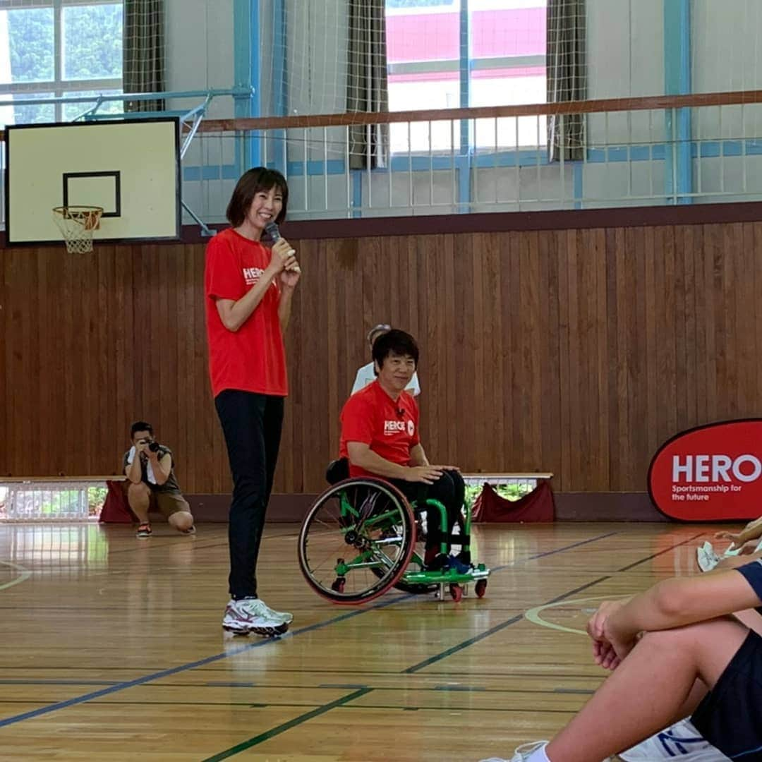 大林素子さんのインスタグラム写真 - (大林素子Instagram)「ヒーローズアカデミーin会津柳津 また、柳津学園中学校の 応援歌を、このたび、 作詞しました！みんながんばれーとエールを送ります」9月2日 18時08分 - m.oobayashi