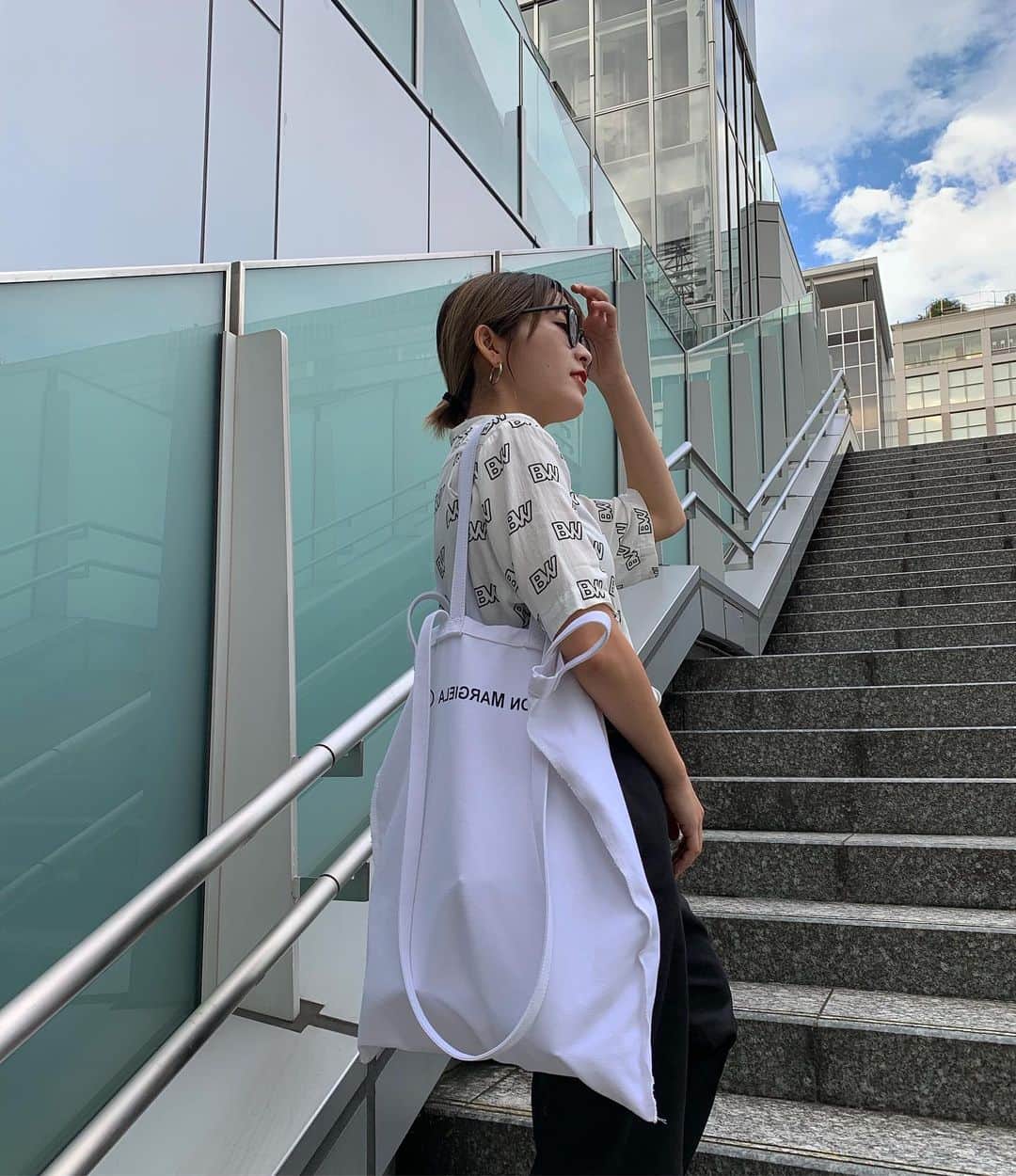 のインスタグラム：「_ 良い9月のはじまりです〜 夏だいすきだけど秋も楽しみ🌾 #ootd#puu_fashion」