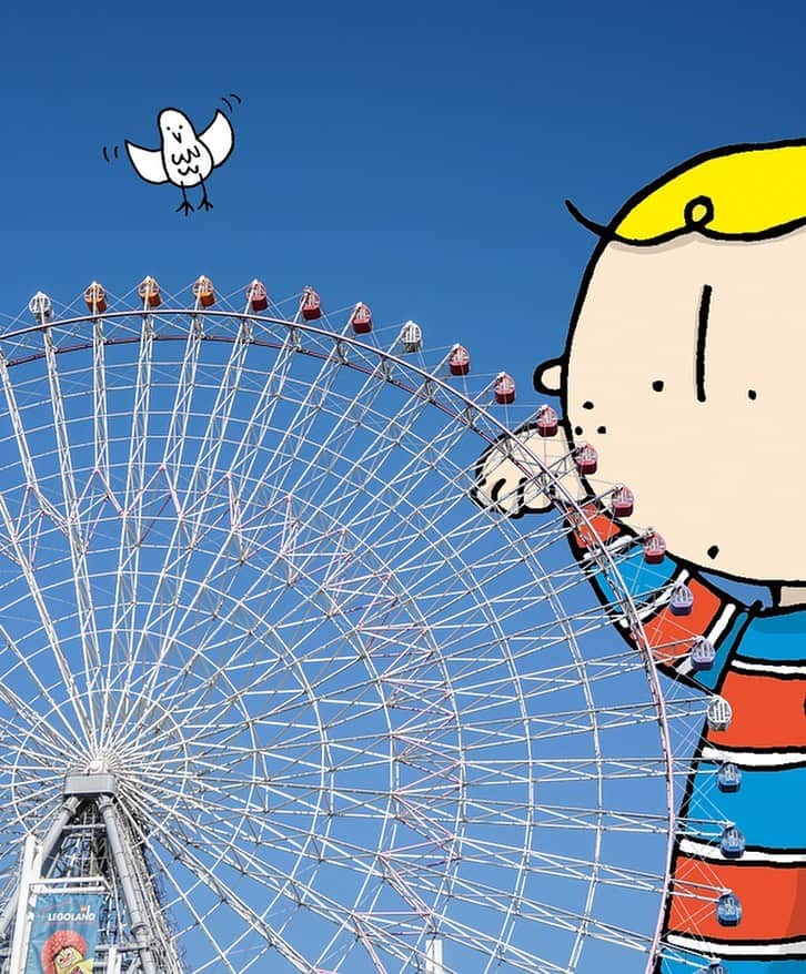のインスタグラム：「Did you know one of the world's largest Ferris wheels is in Osaka? You can get a panoramic view of Osaka from the Tempozan Ferris Wheel 🎡! ⠀⠀⠀⠀⠀ 世界最大級の観覧車が日本一低い山の「天保山」にあるねんで！ 底面が透明なシースルーキャビンで大阪の街を一望できちゃうよ☆ 高いところが苦手な人は要注意～ ⠀⠀⠀⠀⠀ ————————————————————— #maido #withOsakaBob #Osaka #OsakaJapan #大坂 #오사카 #大阪  #Осака #โอซาก้า　#観光 #大阪旅行 #大阪観光 #오사카여행 #日本景點  #osakatrip  #visitjapan2037 #travel #tourism #sightseeing #travelgram #ferriswheel #tempozan」