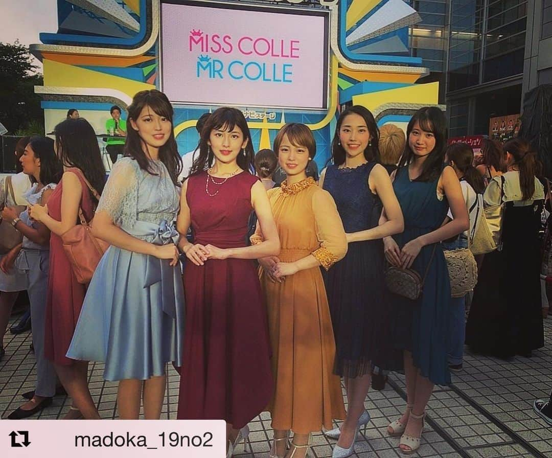 Dorry Dollさんのインスタグラム写真 - (Dorry DollInstagram)「#Repost @madoka_19no2 with @get_repost ・・・ 夏休み最後のイベント楽しかった〜❣️ . . いつも白ワンピでしたが今回はカラードレスで参加しました🌸 . .  ドレスは自分たちで選んだのですが、五人それぞれの個性が出ていていいなぁって思います✨ DorryDollさん、素敵なドレスをありがとうございます❤︎ . . . 雨もパラつく中、見に来てくださった皆さん本当にありがとうございました😊 . . .  今日もぽちっと投票よろしくおねがいします❤︎ . . . . . #ミスコレ #お台場 #フジテレビ #ワンガン夏祭り #ミスコン #ミス学習院 #ドリードール #dorrydoll」9月2日 22時34分 - dorry_doll_official