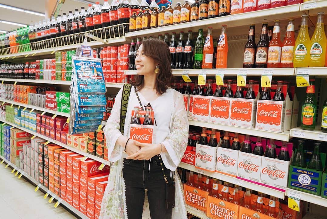 のインスタグラム：「海外のスーパーってテンションあがるよねえ😚❤️ そしてついつい買いすぎる！笑」