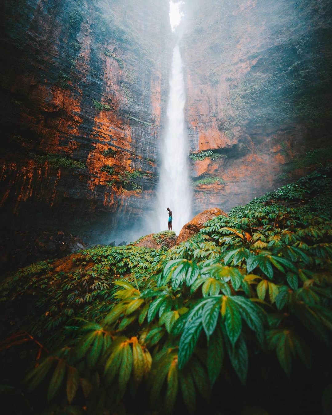 リリー＝ローズ・メロディのインスタグラム：「Chasing waterfalls in East Java 💦🌴#lilyinjava」