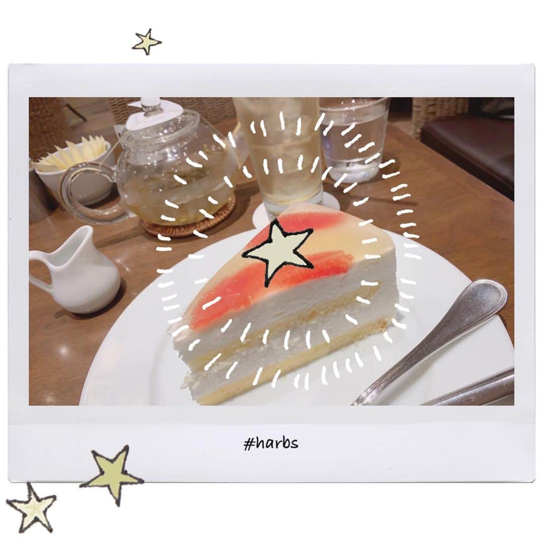 岡部麟さんのインスタグラム写真 - (岡部麟Instagram)「グレープフルーツのケーキは期間限定だから...今のうちに。。。（ ; ; ）pkpk  #harbs🍰」9月3日 0時04分 - beristagram_1107