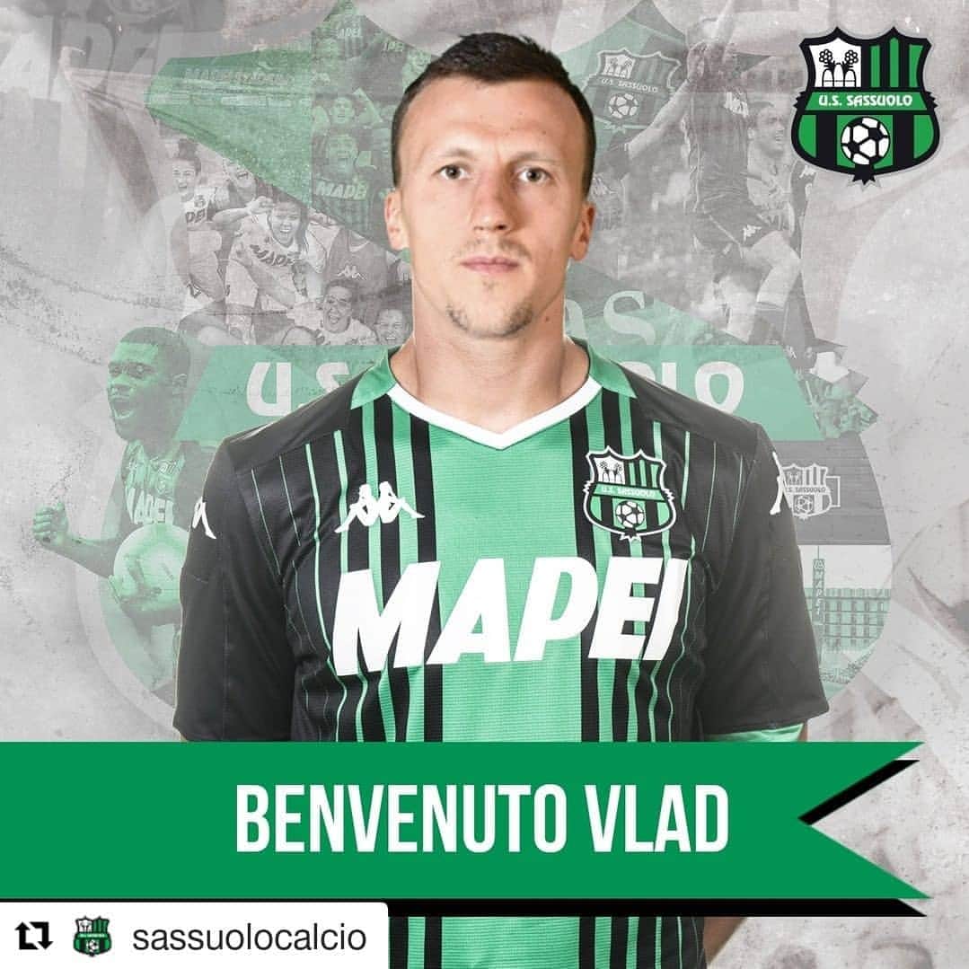 ヴラド・キリケシュのインスタグラム：「Inizia una nuova avventura con la maglia neroverde di @sassuolocalcio 💪🏼 Grazie per la fiducia !!! 🙏🏼 #ForzaSasol」