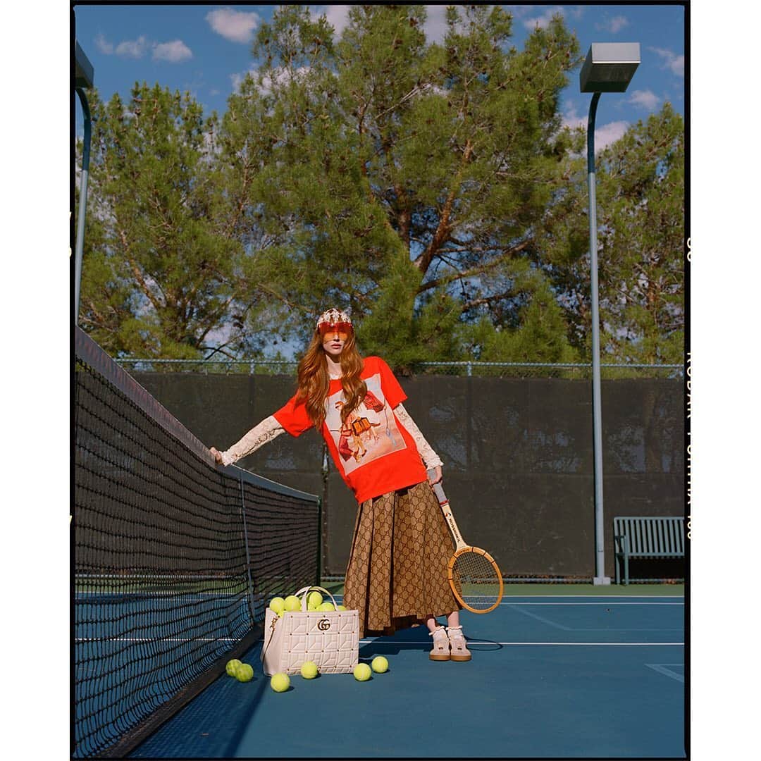 Faith Picozziさんのインスタグラム写真 - (Faith PicozziInstagram)「Gucci Tennis 1️⃣ 📸 @filip.milenkovic 🎨👗@faithpicozzicreative @filipandfaith Wearing @gucci @alessandro_michele 💥 #film #mediumformat #gucci #alessandromichele #ignasimonreal #fashion #style」9月3日 3時06分 - faithpicozzi