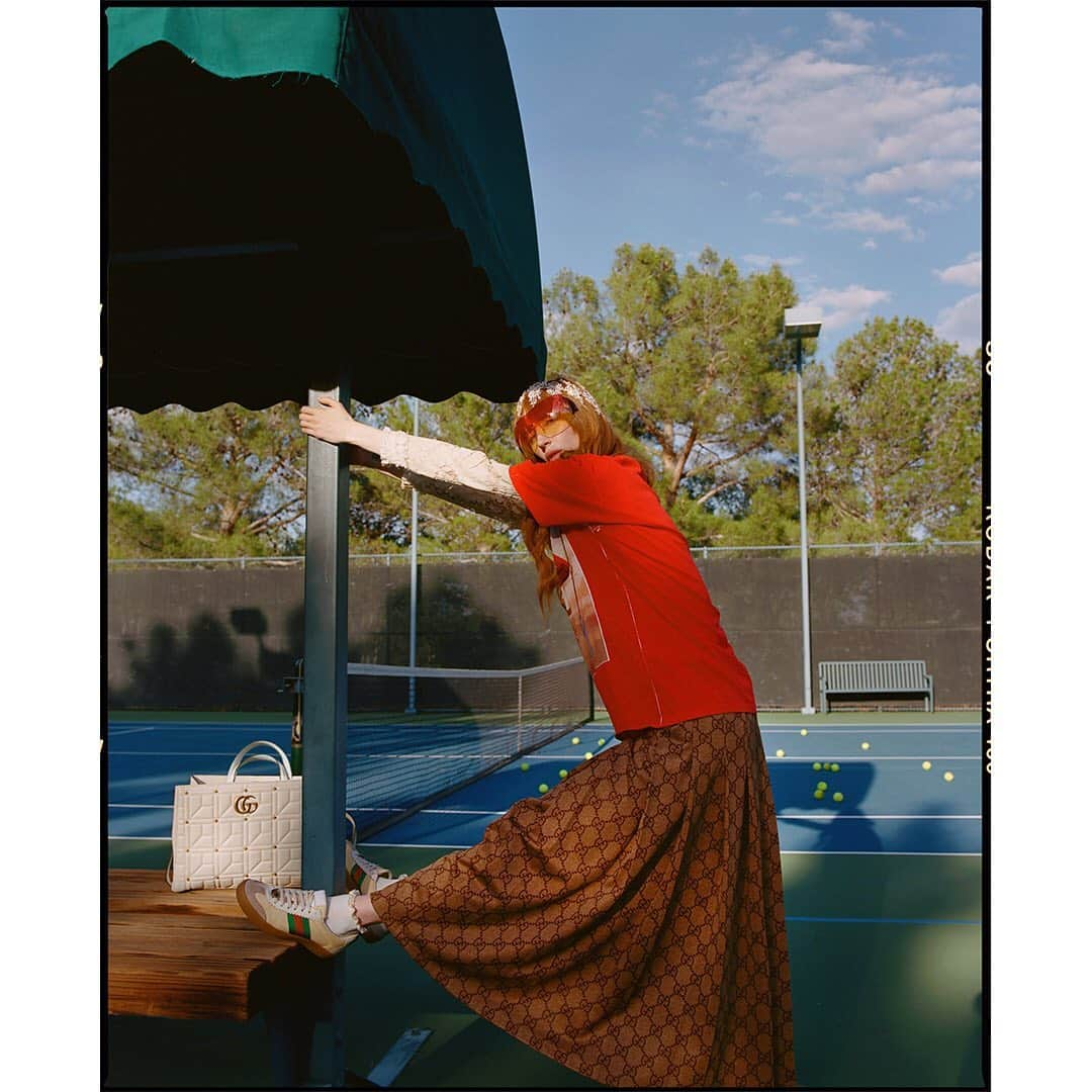 Faith Picozziさんのインスタグラム写真 - (Faith PicozziInstagram)「Gucci Tennis 1️⃣ 📸 @filip.milenkovic 🎨👗@faithpicozzicreative @filipandfaith Wearing @gucci @alessandro_michele 💥 #film #mediumformat #gucci #alessandromichele #ignasimonreal #fashion #style」9月3日 3時06分 - faithpicozzi